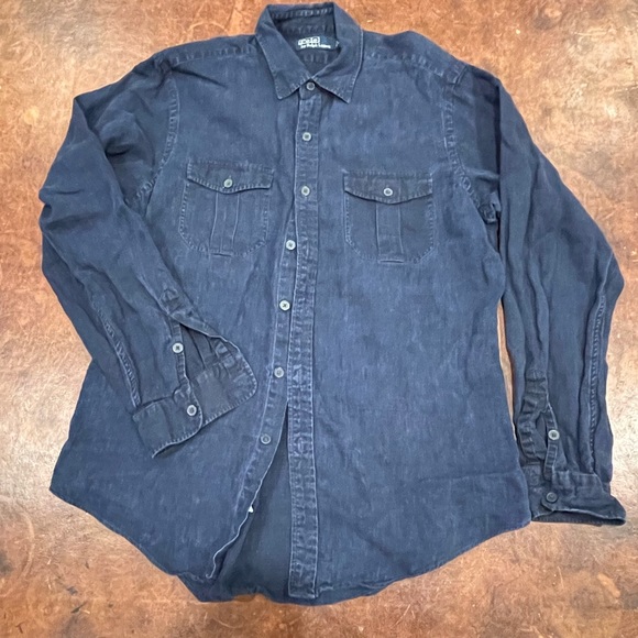 SOLD-Ralph Lauren chambray shirt - Picture 2 of 2